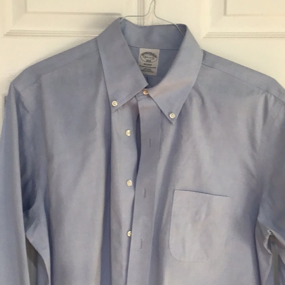 Brooks Brothers button-down, oxford cloth shirt.